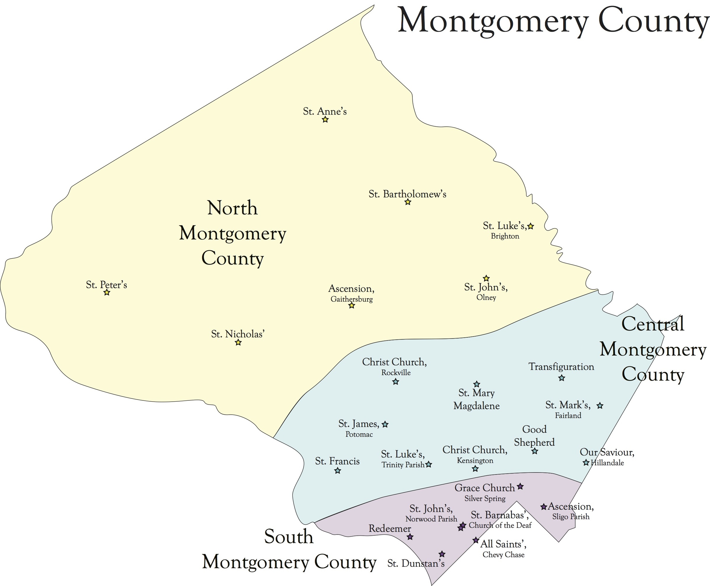 Montgomery County Regions